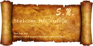 Stelczer Mátyás névjegykártya